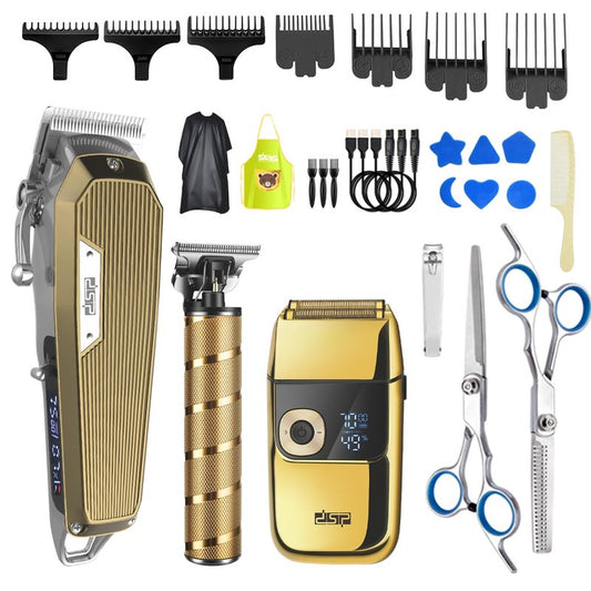 DSP® Professional Barber Clippers Set for Men - Cordless Bald Shaver Men Clippers and Trimmers Set - All in one Complete Kit