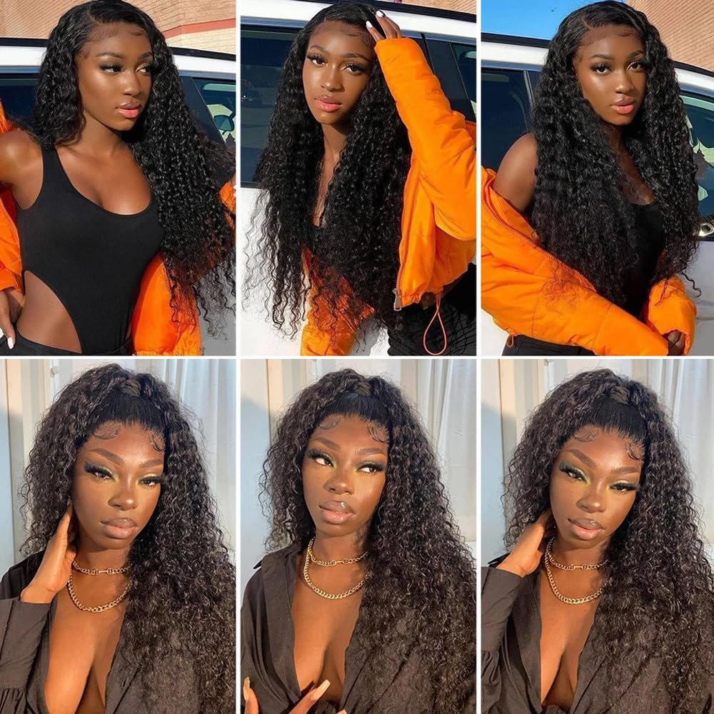 28 30 32 Inch Curly Bundles Black Natural Color Human Hair Bundle Brazilian Virgin Hair 3 Bundles Deep Curly Bundle Hair Extensions