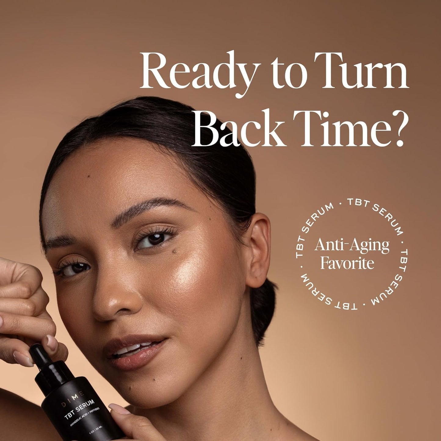 DIME Beauty TBT Serum - Vegan Anti-Aging Face Serum with Bakuchiol & Niacinamide | 1 oz / 30 ml