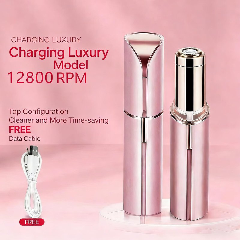 2 in 1 Electric Bikini Trimmer for Women, Waterproof Hair Removal, Rechargeable Razor for Legs, Face, Underarms, Wet Dry Use