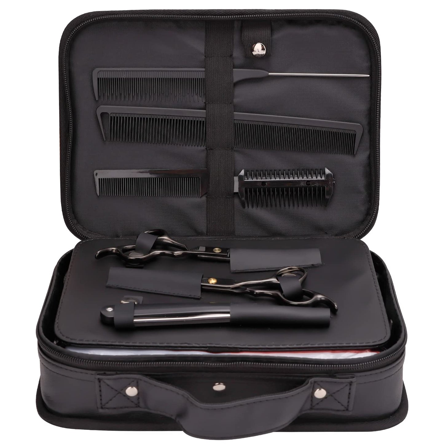 Hair Cutting Kit, 22 Pcs Professional Barber/Hair Salon Tool Set, Barber Bag Includes Hairdressing Scissors Shears, Barber Cape, Combs... Complete Hair Cutting Kit for Barber, Salon, Home Use