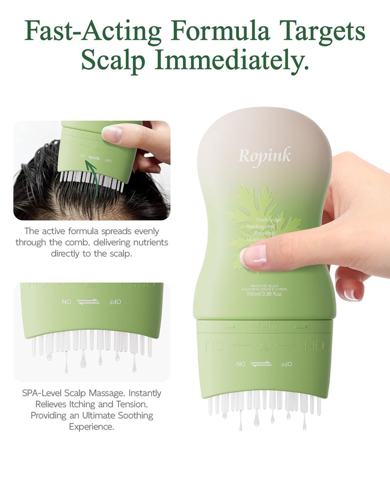 Mugwort Scalp Detox Set - Pre-Wash Cleanser & Shampoo for Sensitive Scalp | Hydrating, Soothing Formula with 1% Salicylic Acid
