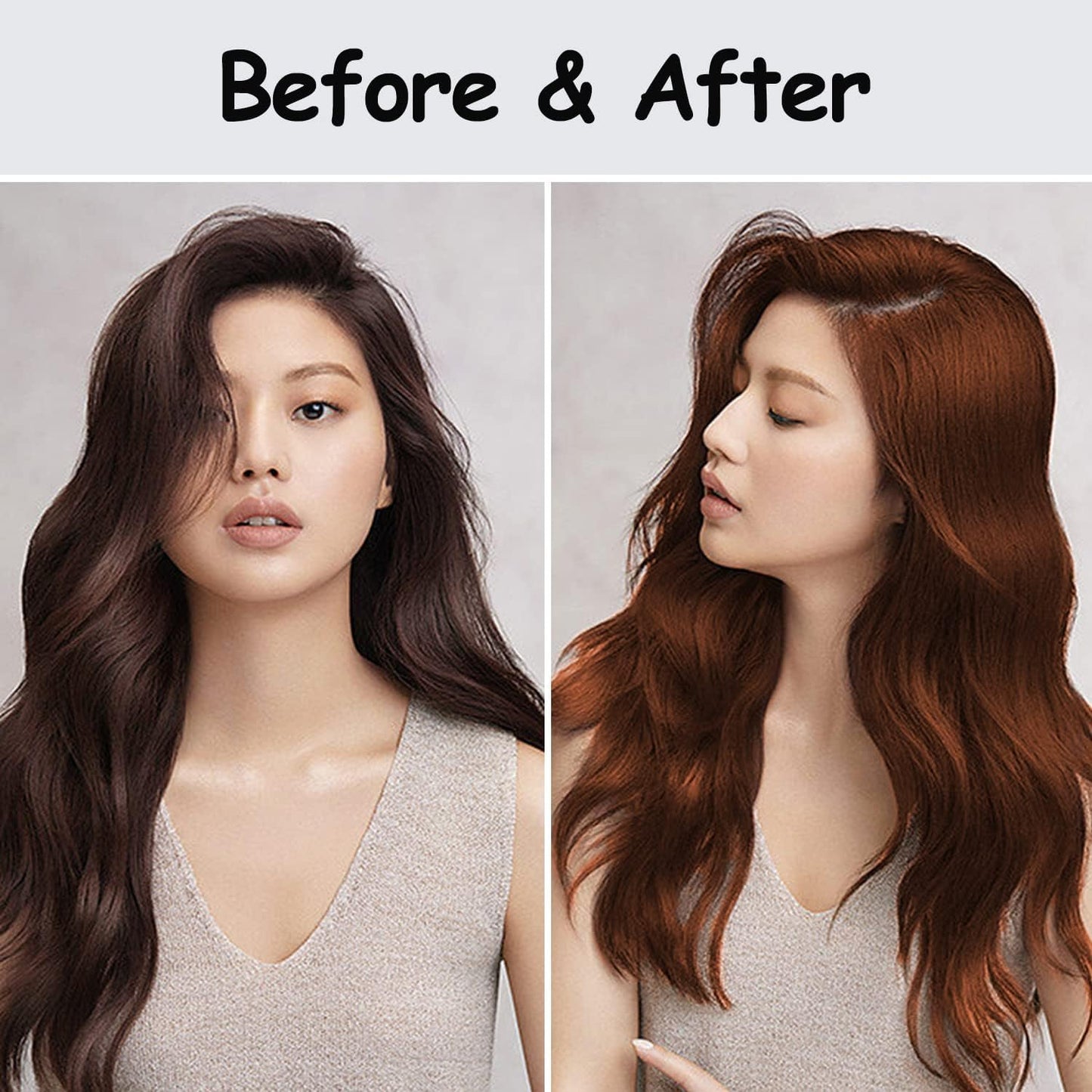 Cherry Brown Hair Dye Shampoo - 3 in 1 Color Treatment for Quick Results | Nourishing Formula