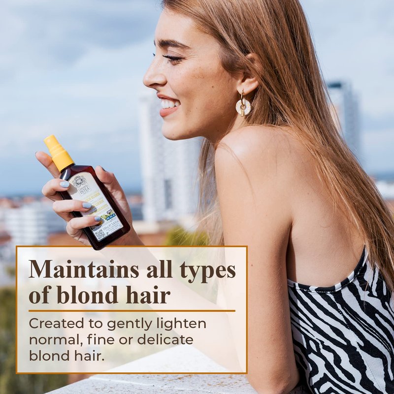 Natural Blonde Highlights Hair Lightener Spray - Chamomile Extract, 3.4 Oz | Hair Care Solution
