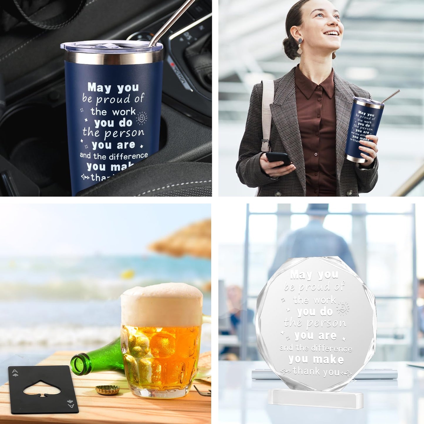 Kolewo4ever 9 Pieces Employee Appreciation Gifts for Men Housekeeping Week Appreciation Gifts Thank You Gift May you Be Proud Gift for Team Coworkers Farewell Male Friend
