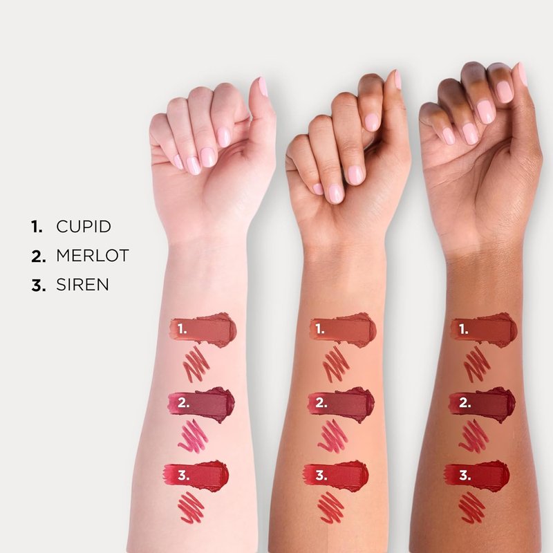 **Dual Ended 2-in-1 Lipstick & Liner - Nude Pink Lip Combo | Creamy Matte Moisturizing Formula**