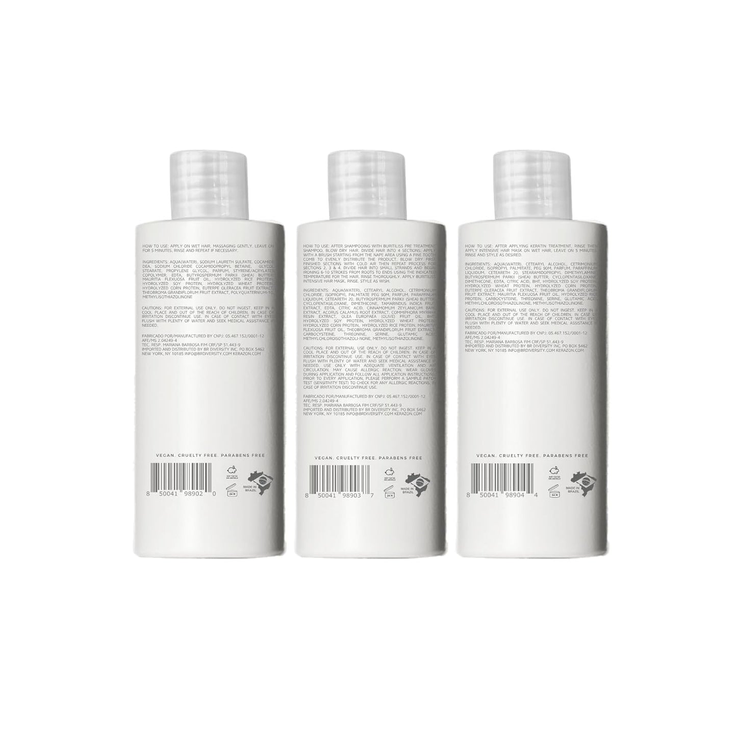 KERAZON Brazilian Keratin Treatment | At-Home Smoothing & Straightening Kit - 2oz/60ml - For All Hair Types