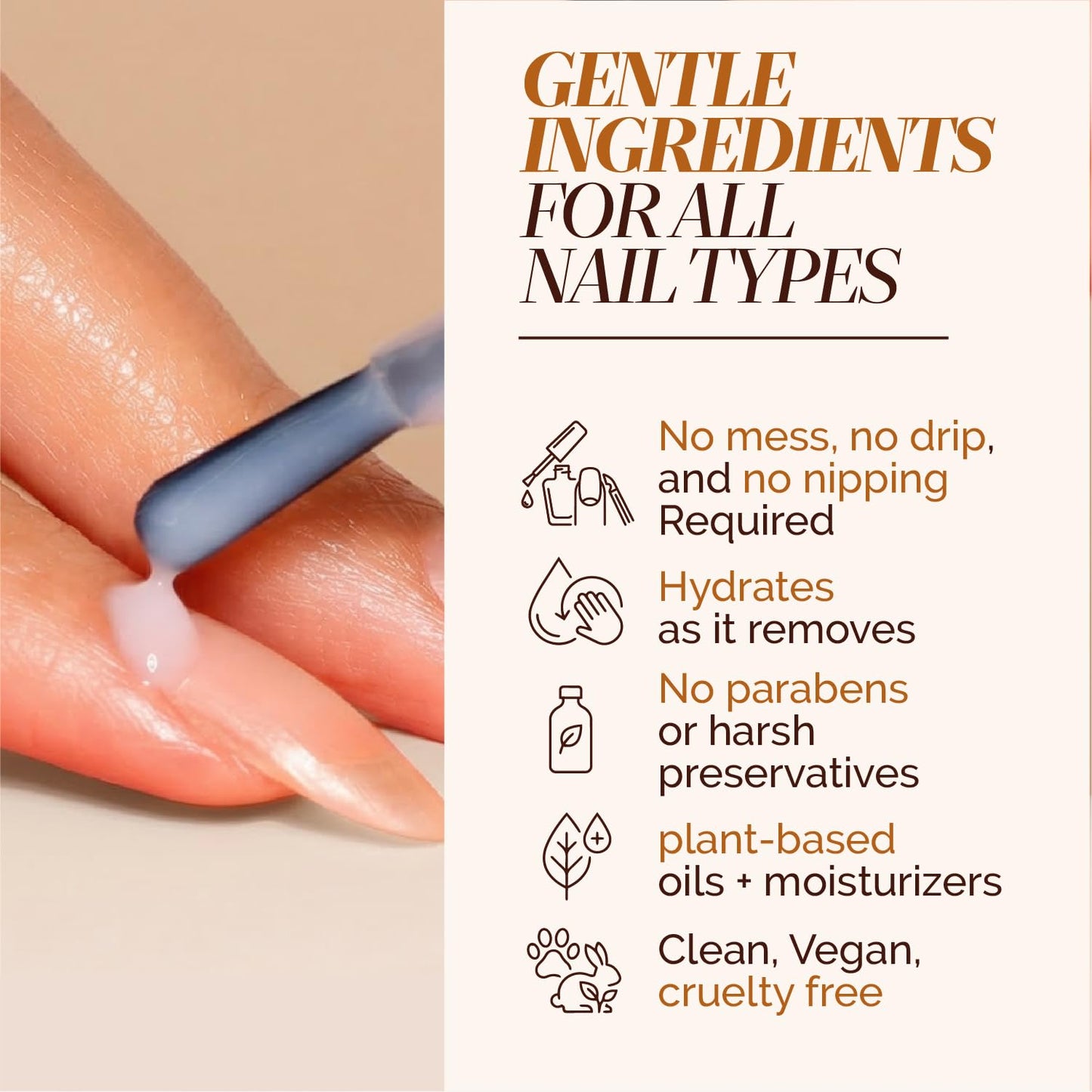 LONDONTOWN Fresh Glow Cuticle Remover - Instant Cuticle Remover Liquid - No Tool or Cutting Moisturizing Softening Nail Care for Dry, Damaged Cuticles, .40fl oz