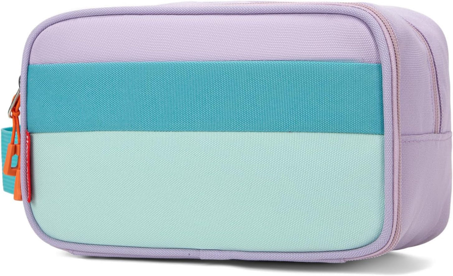 Kids Toiletry Bag - Travel-Friendly Design for Boys & Girls | Small Light Green with Carry Handle