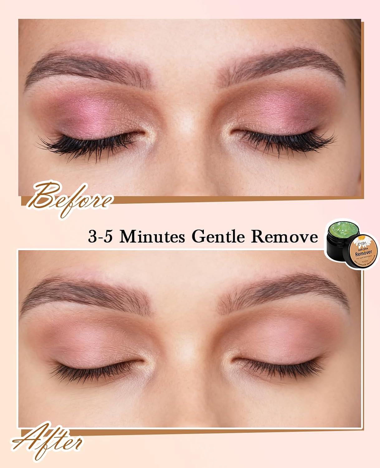 Eyelash Extension Remover - Chamomile Gentle Formula 10g | Professional Individual Lash Removal Kit