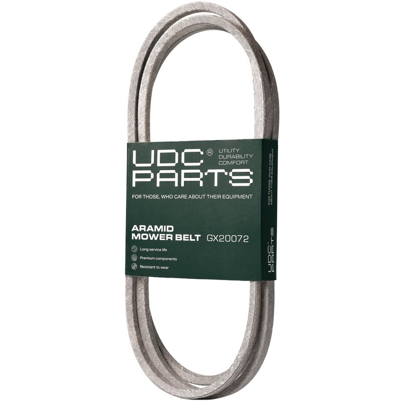 UDC Parts GX20072 John Deere 42 Inch Deck Belt Replace D110 L110 D105 E100 D130 S100 LA105 L100 D100 E130 L111 E110 E120 D125 125 LA135 LA110 S100 LA120 S120 LA125 UC32283 GY20570 Deck Belt / 104 inch