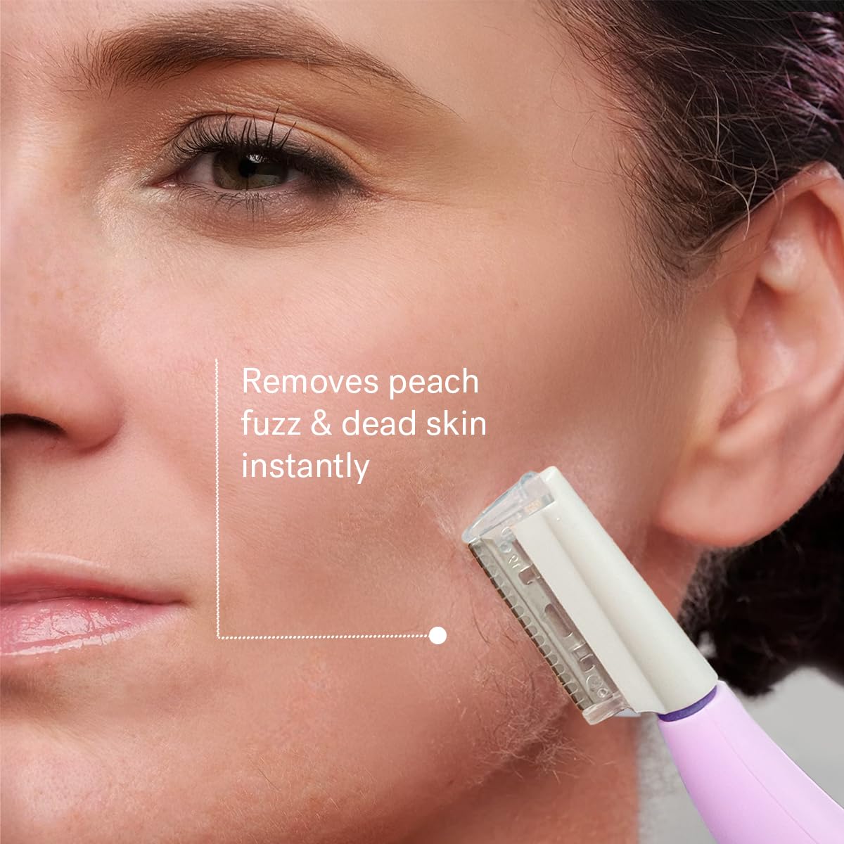 Michael Todd Beauty Sonicsmooth Dermaplane Razor - Women's Face & Eyebrow Trimmer | 8 Weeks of Blades for Smooth Skin