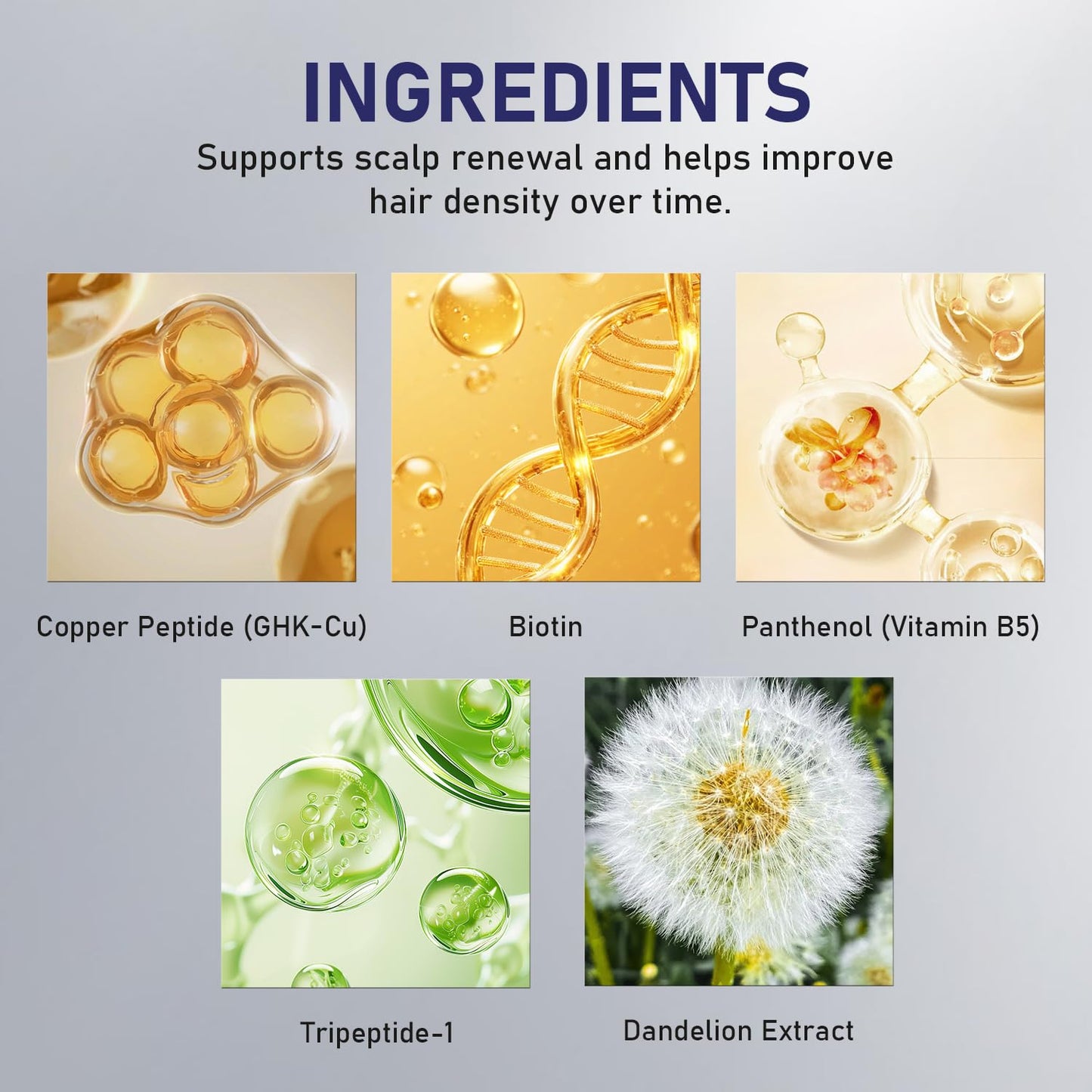 GHK-Cu Copper Peptide Hair Growth Spray for Fuller Thicker-Looking Hair