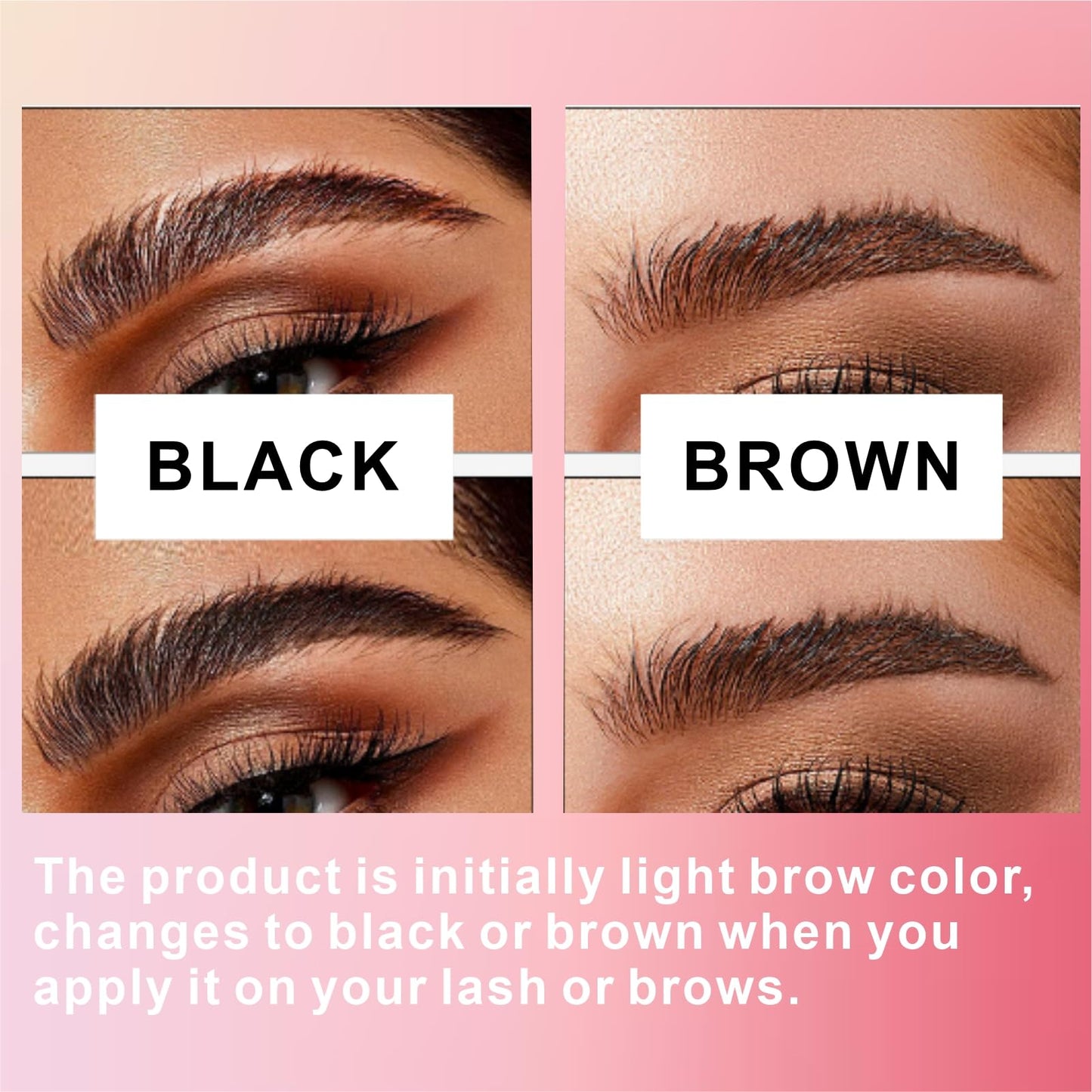 Eyelash Color Treatment, Lash and Eyebrow Coloring Kit, Lasting 6 Weeks