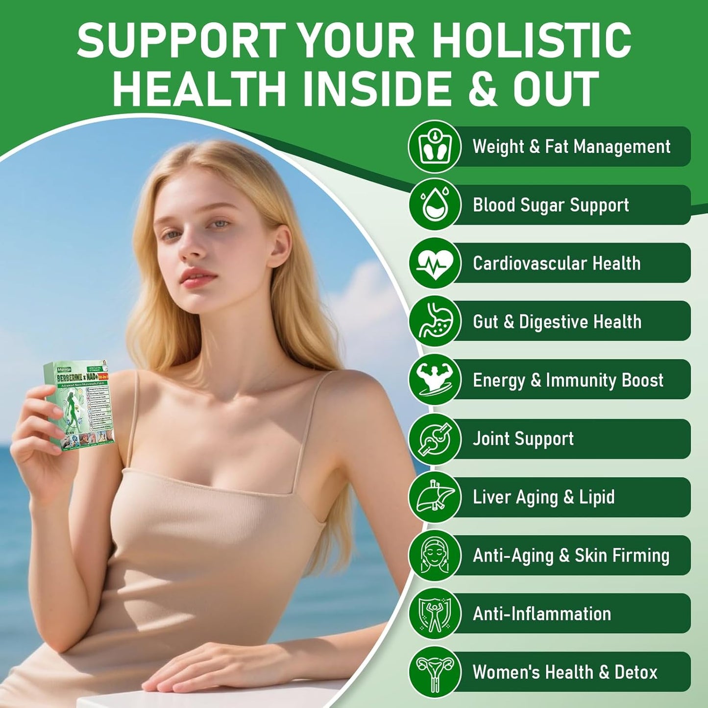 Moringa 10-in-1 Nano Microdarts Skin Care Patch - Natural Treatment for All Skin Types | 3 Boxes
