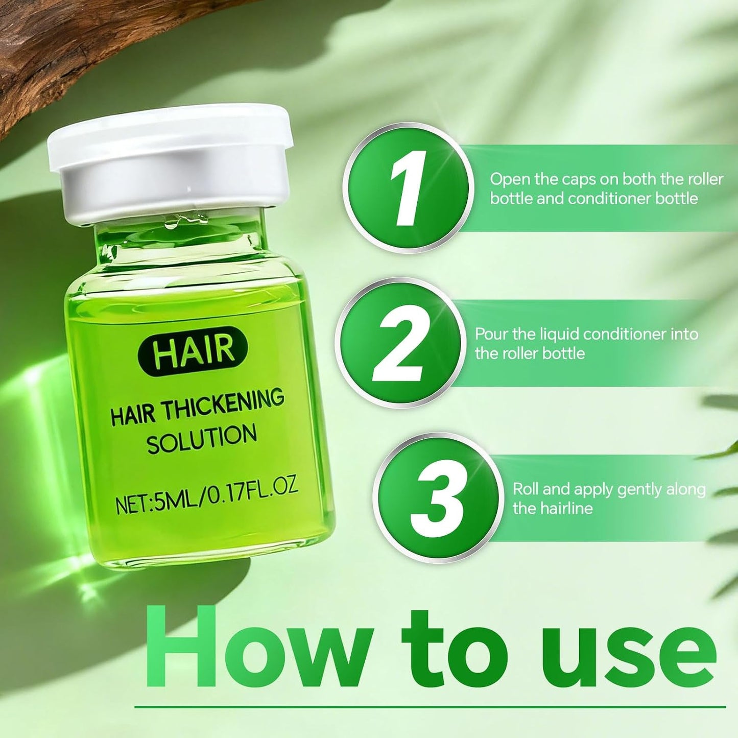 Hair Growth System - Advanced Treatment for Men & Women | Ginseng, Peppermint & Ginger for Thicker, Healthier Hair