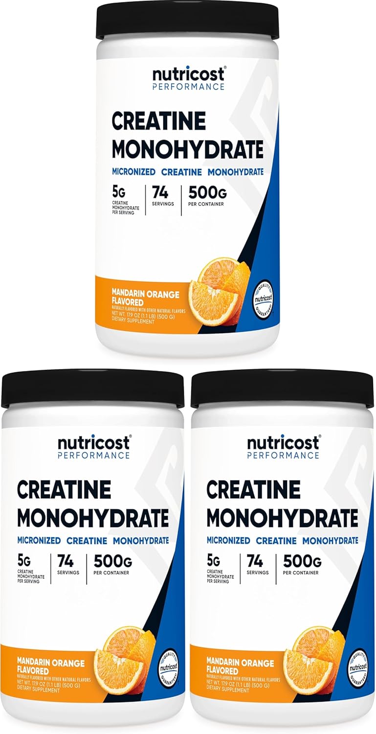 Creatine Monohydrate Micronized Powder - 5000mg Per Serving | 500g (17.9 Oz) - 100 Servings