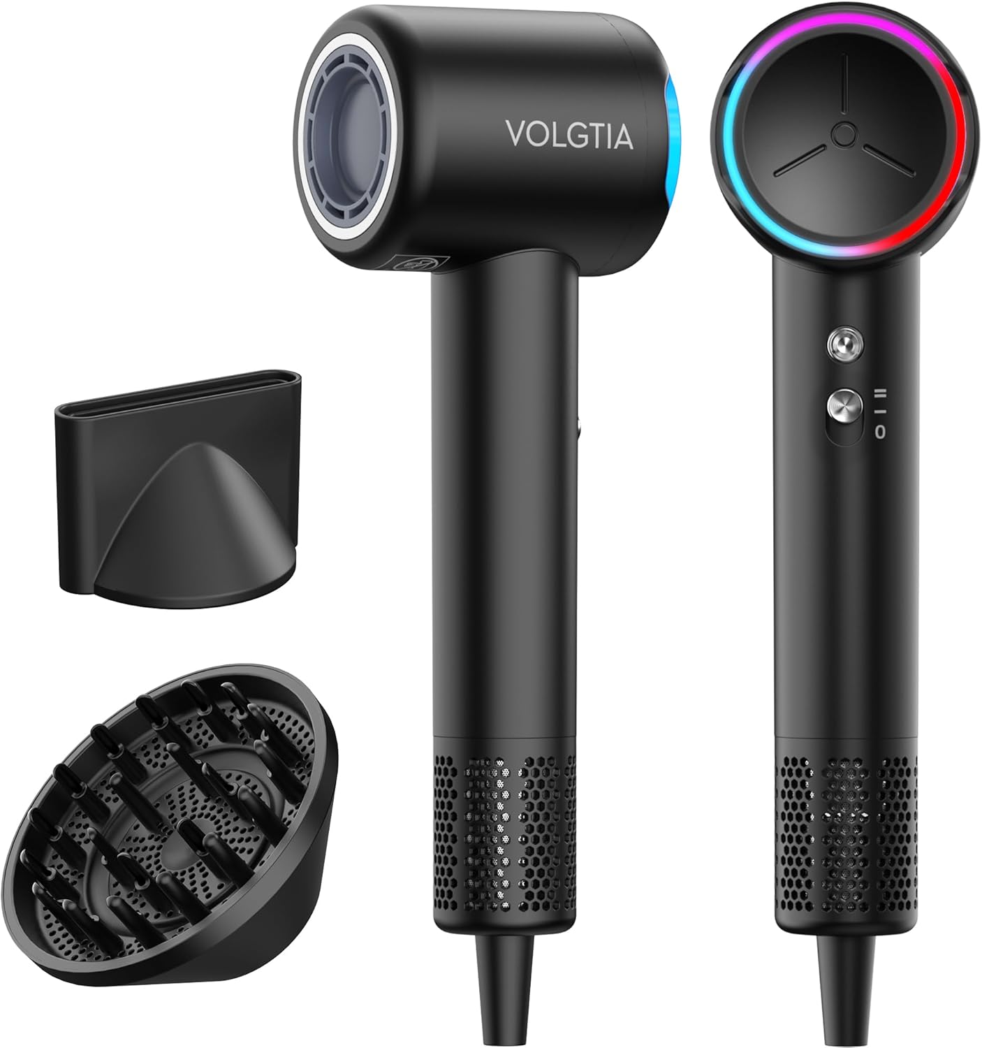 **Hair Dryer with Diffuser for Curly Hair - Professional Ionic Blow Dryer for Frizz Control | 110,000 RPM, Low Noise, 6.5 ft Cord**