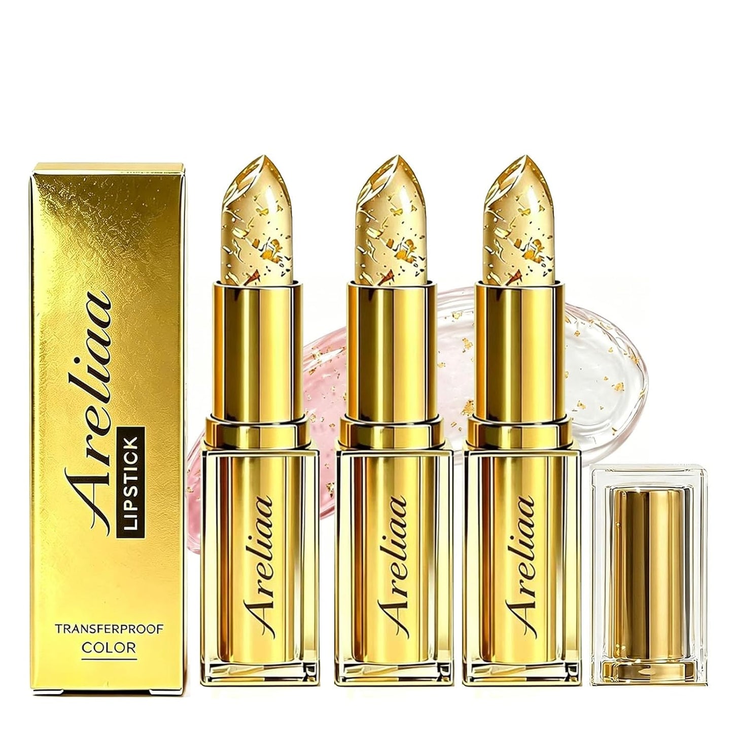 Areliaa Skin-Adaptive Lipstick - Color Changing PH Lipstick | Long-Lasting Moisturizing Tinted Glow (2Pc)