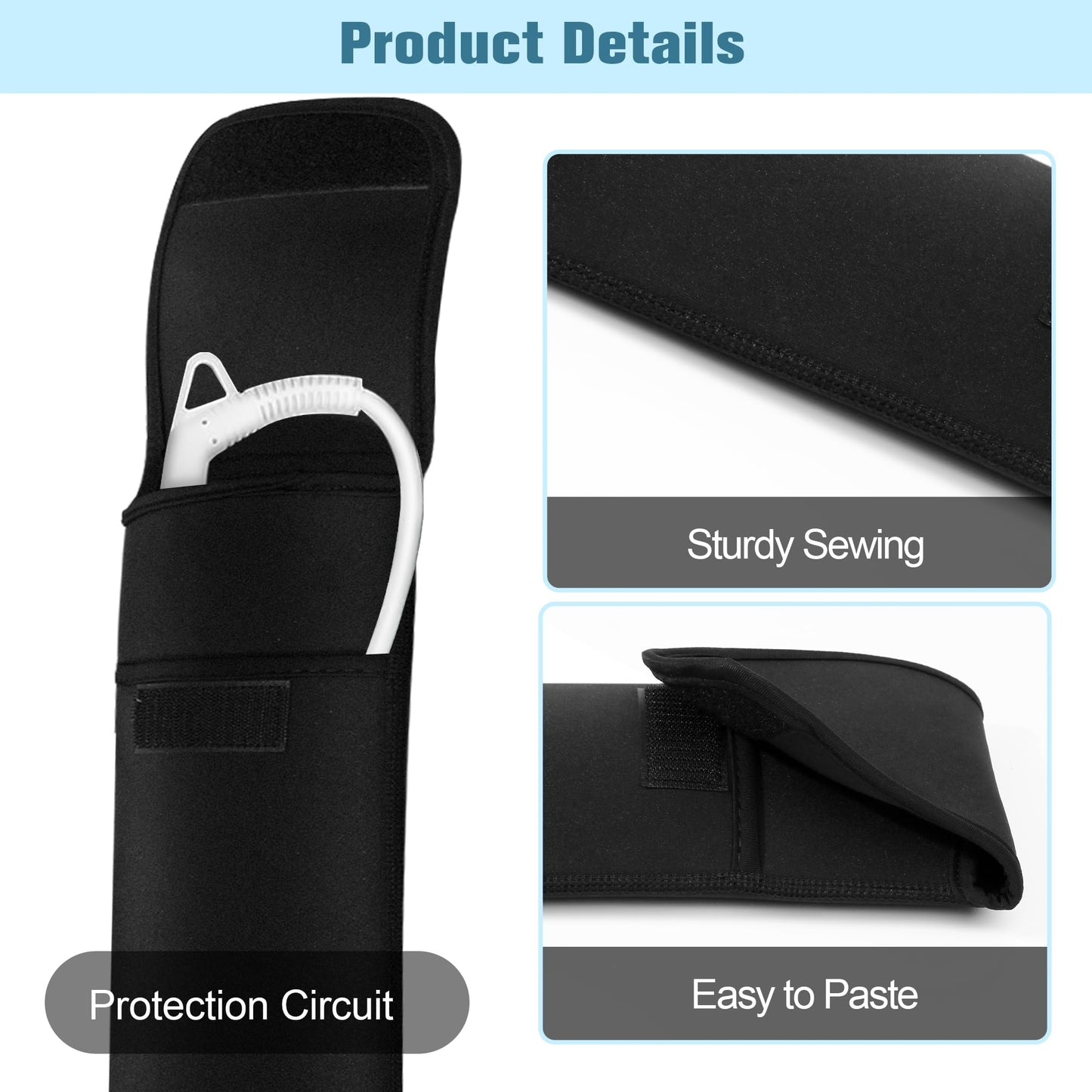 ALEIFLE Heat-Resistant Storage Bag Travel Case Cover Pouch for Hair Straightener Curling Iron Flat Iron