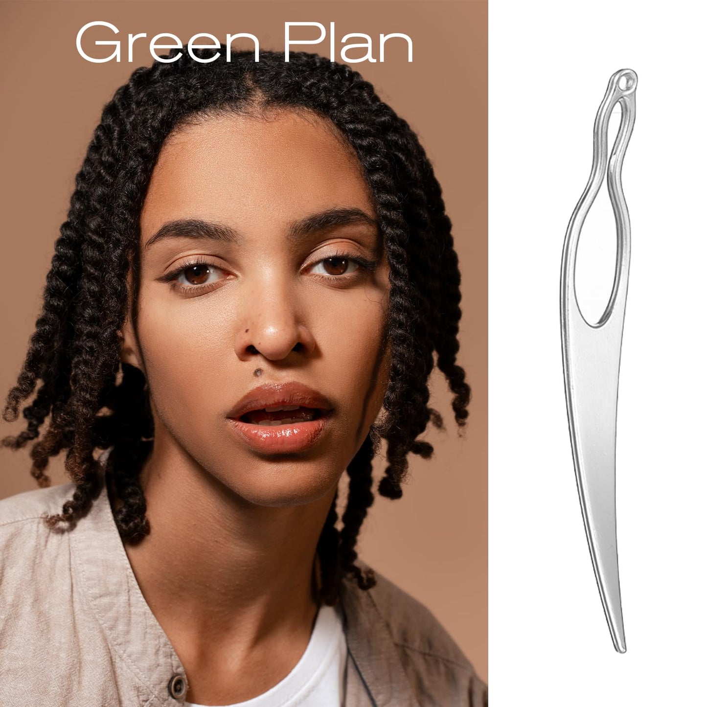 cobee 8Pcs Interlocking Tool for Locs, Loc Tools For Interlocking, Retighten Tool Loc Crochet Needle, Dreadlock Extensions Needle for Dreads Hair Tightening