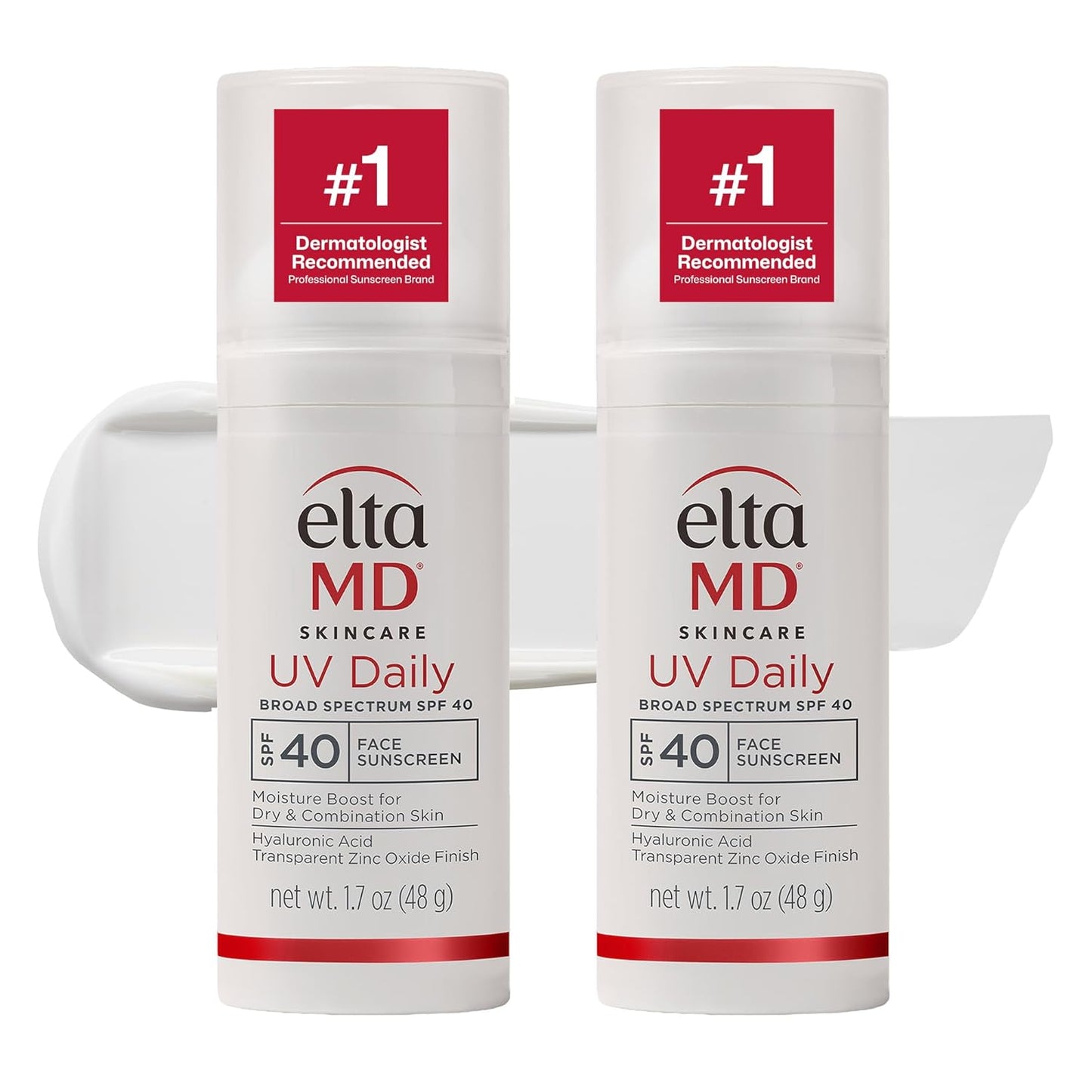 EltaMD UV Daily SPF 40 Face Sunscreen - Zinc Oxide Moisturizer for Dry Skin | Lightweight & Hydrating