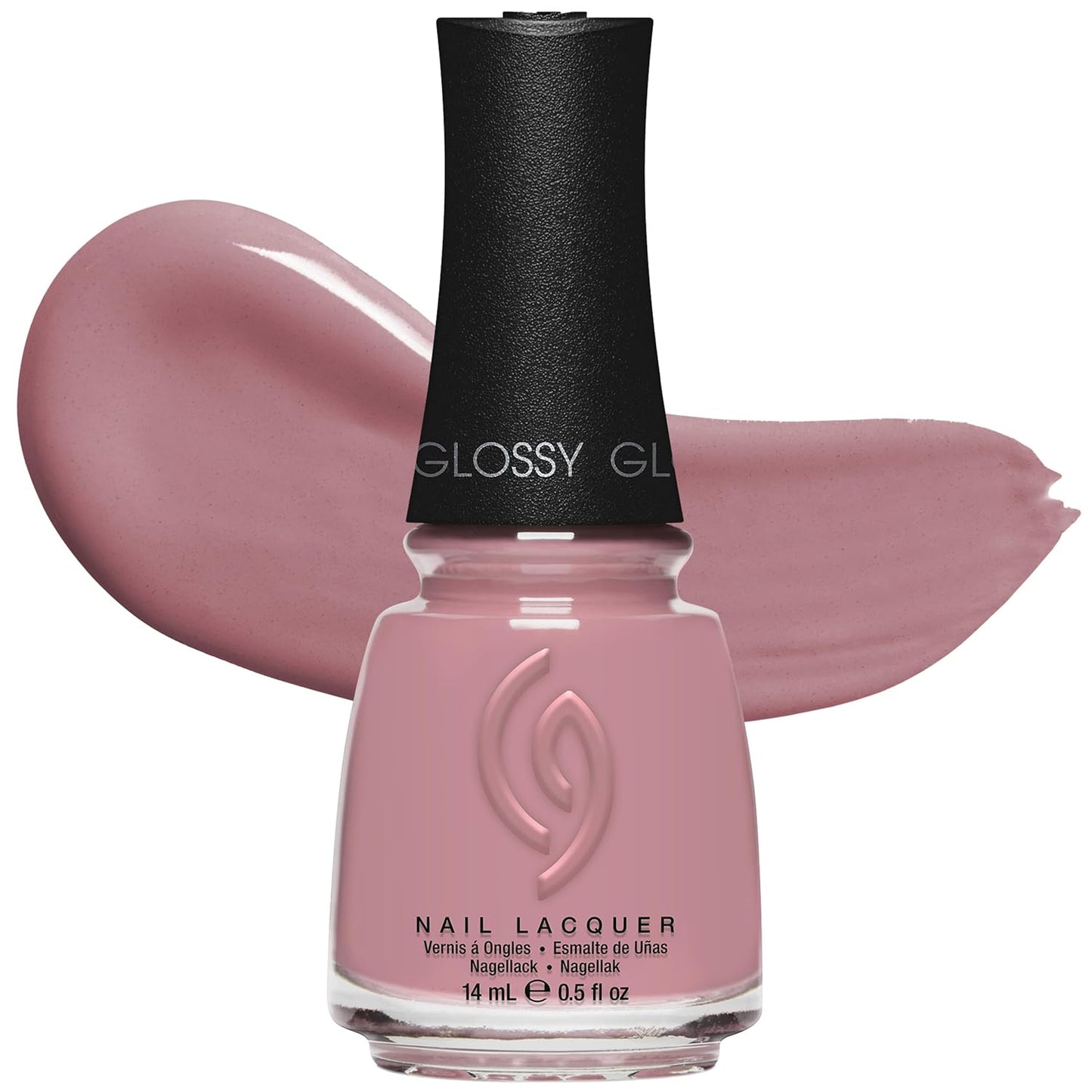 China Glaze Nail Lacquer - Moment in the Sunset Coral Pink Polish | Quick Dry, Chip Resistant, Shimmer Finish, 0.5 fl oz