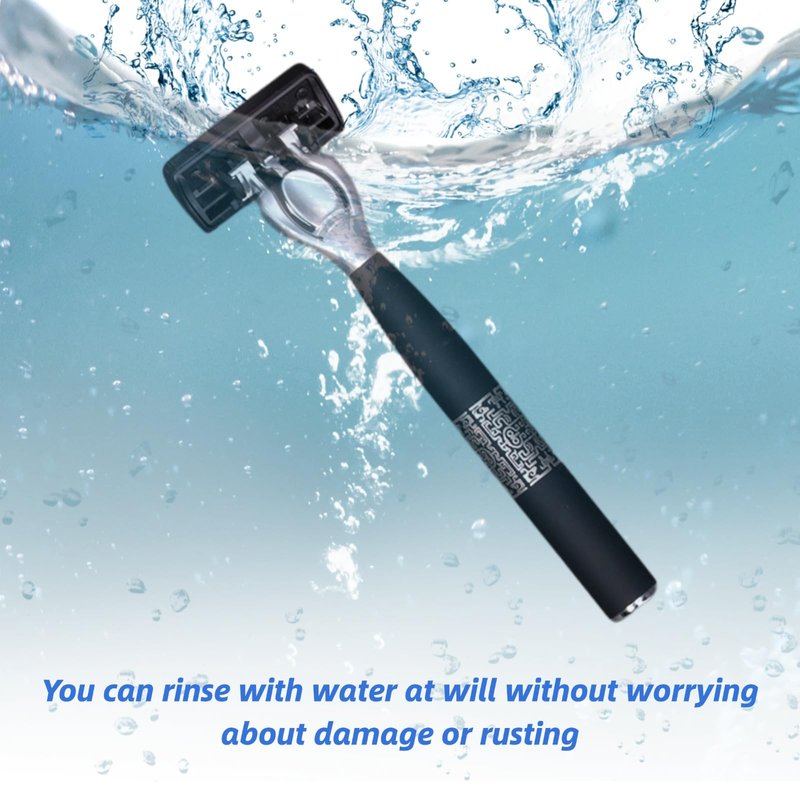 Upgrade7-Blade Razor for Men, Razor Handle & Razor Blade Refills,Safety Razor Collocation Lubrication Strip and Precision Trimmer Bring a Comfortable Shave Experience