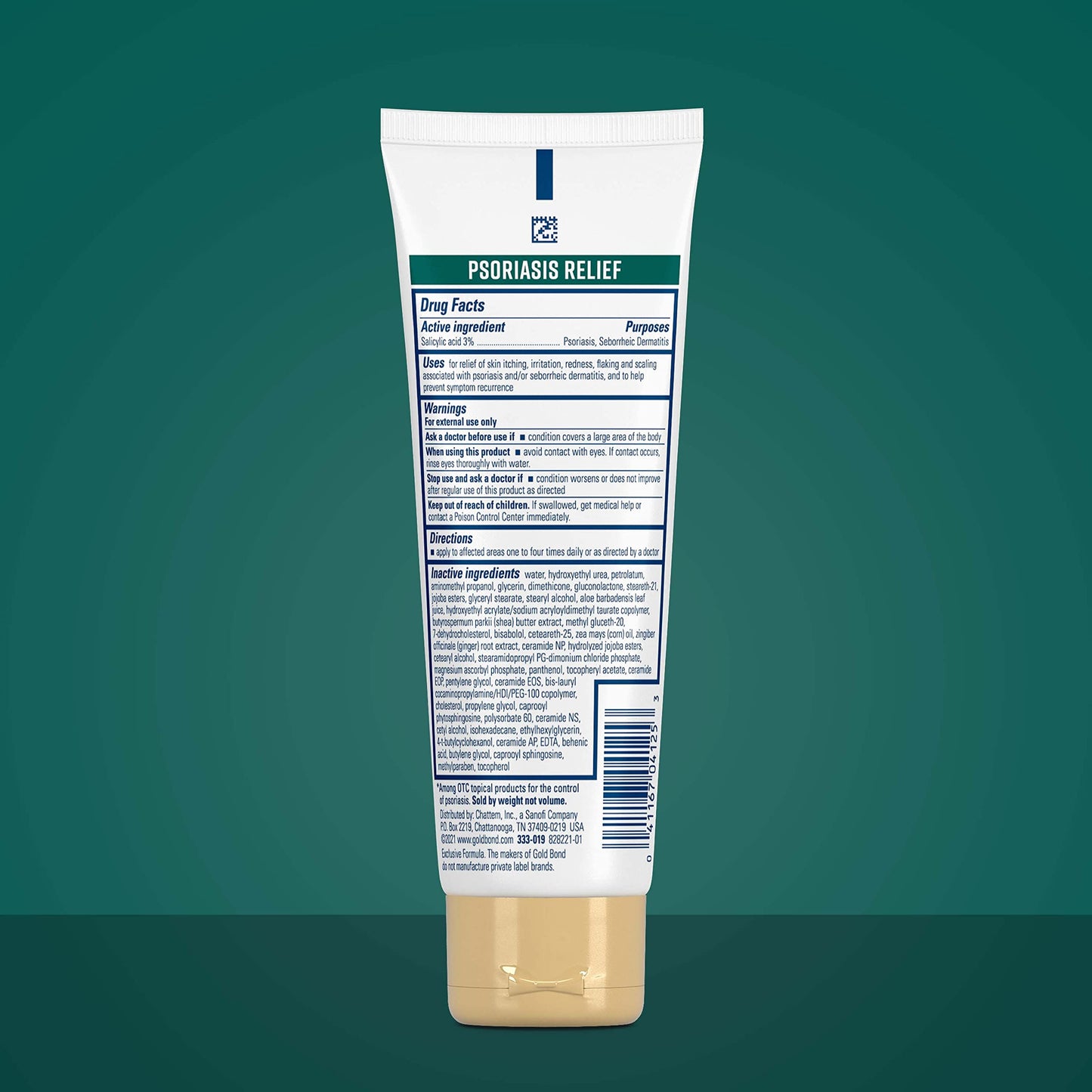 Gold Bond Multi-Symptom Psoriasis Relief Cream, 4 oz., Irritated, Scaling Skin, and Itchy Skin Relief