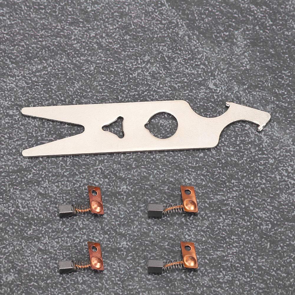 Nail Drill Manicure Tools 2 Pairs Carbon Brush Wrench Set Nail Drill Handpiece Accessory Replacement Part Nail Drill Handpiece Replacement Tools