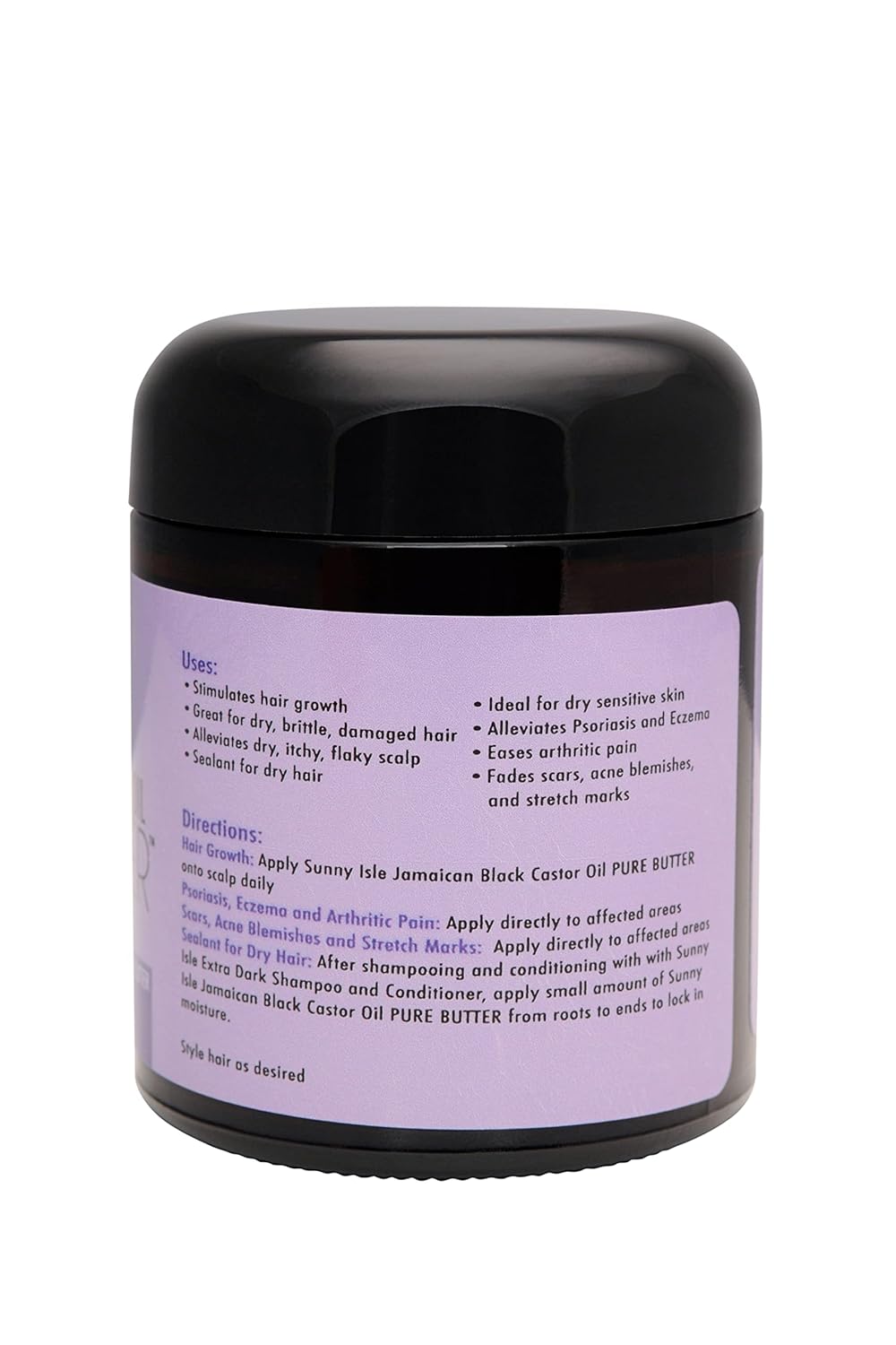 Jamaican Black Castor Oil Pure Butter - Lavender Scented, Natural & Organic - 2 oz