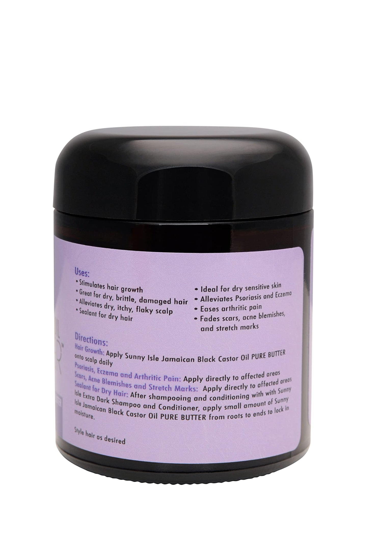 Sunny Isle Jamaican Black Castor Oil Pure Butter - Lavender, Natural, Organic - 2 oz