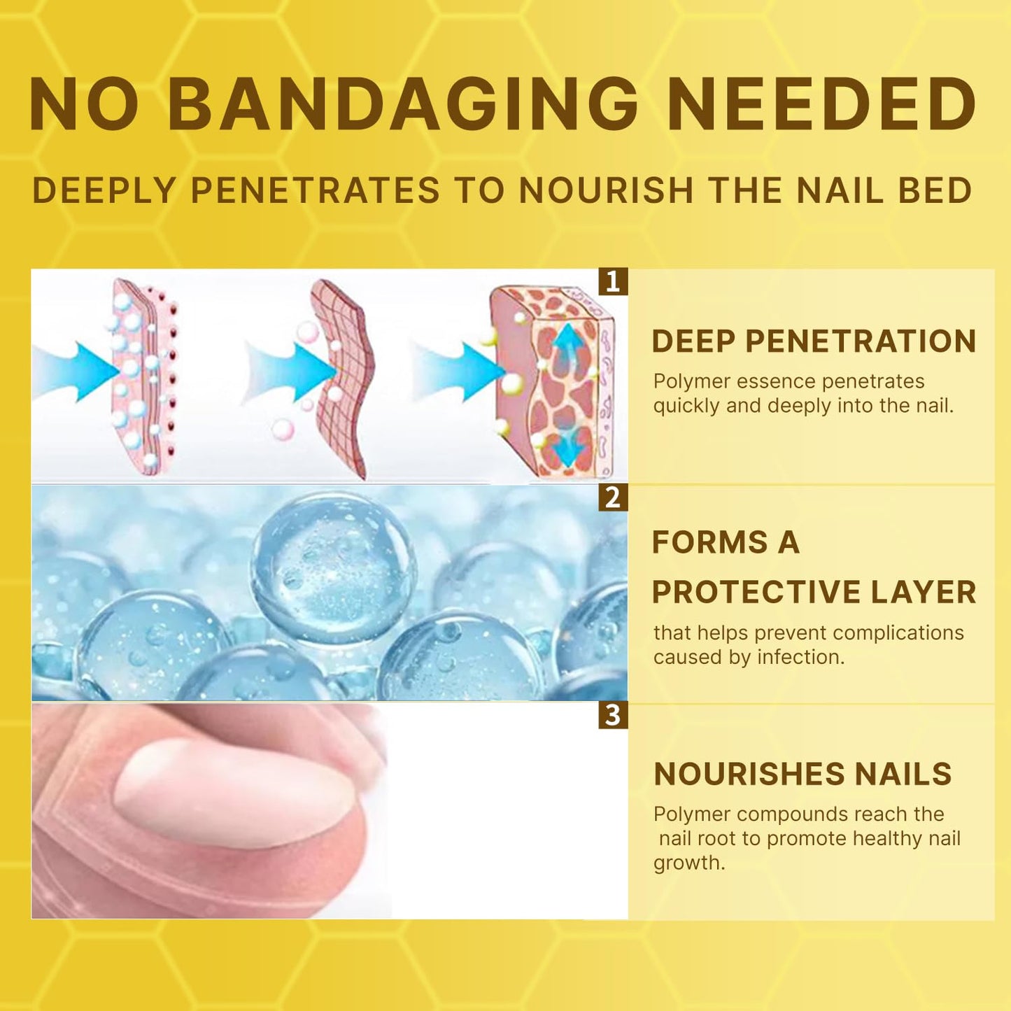 Bee Venom Antifungal Solution Extra Strength - Targets Fungal Concerns on Toenails & Fingernails, Helps Restore Yellow & Ingrown Nails, Foot Care Essentials
