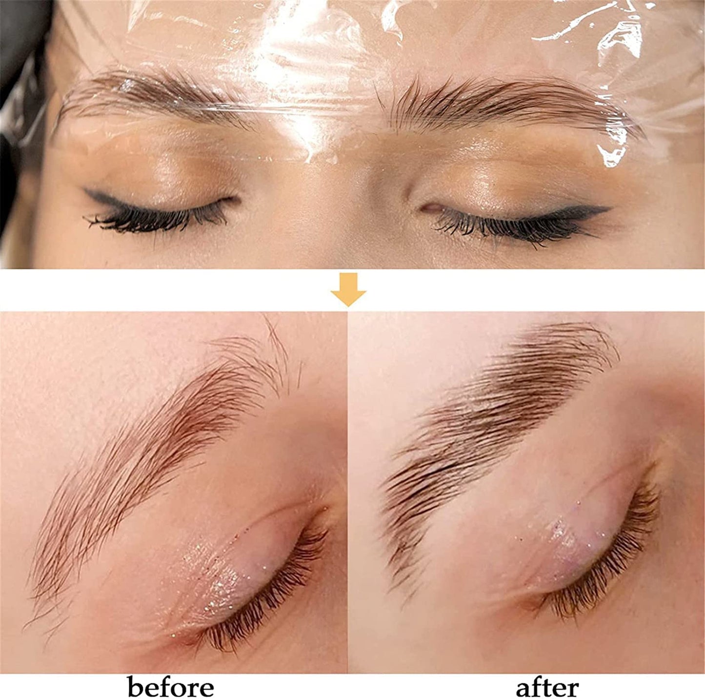 SUNSENT Brow Lamination Kit with Brow Lift & Styling Tools, Easy DIY Eyebrow Perm Kit for Fluffy, Fuller, Laminated Brows, Professional At-Home Brow Lift Kit, Salon Results, Long Lasting
