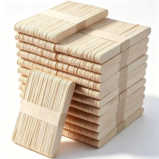 1200 Pcs Craft Sticks Ice Cream Sticks, Borogo 6" x 3/4" Sticks Natural Wood Popsicle Craft Sticks Treat Sticks Ice Pop Sticks for DIY Crafts