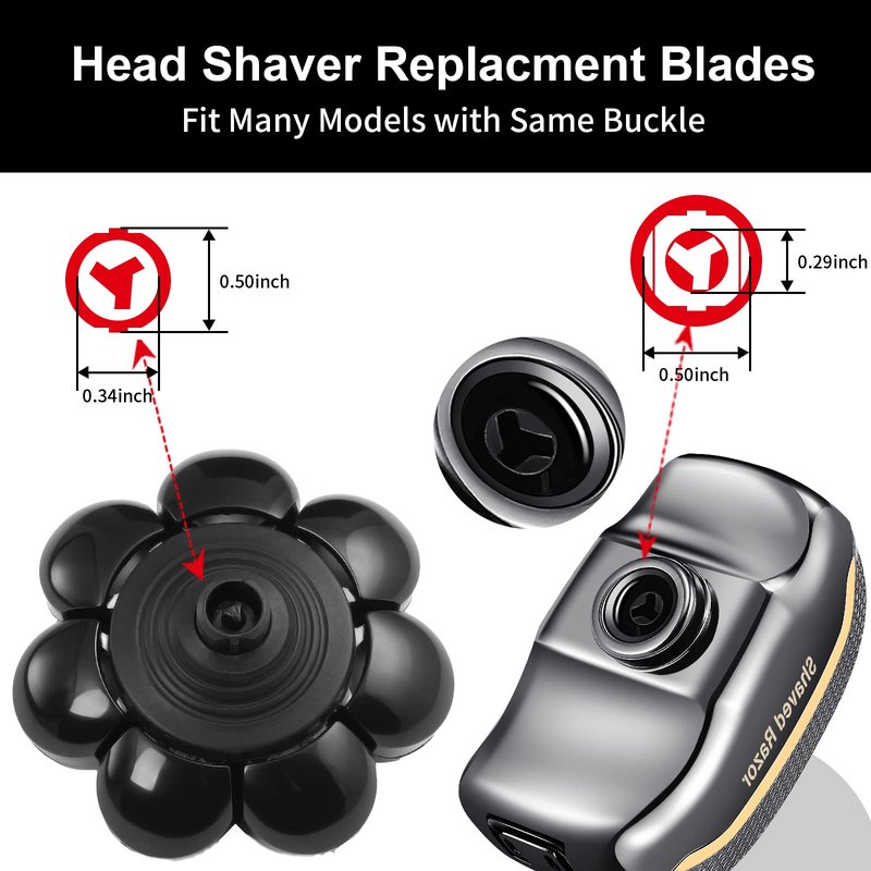 Head Shavers for Bald Men,Head Razors for Bald Men,Bald Head Shavers for Men, Electric Razor for Men，Electric shavers for Men (8black)