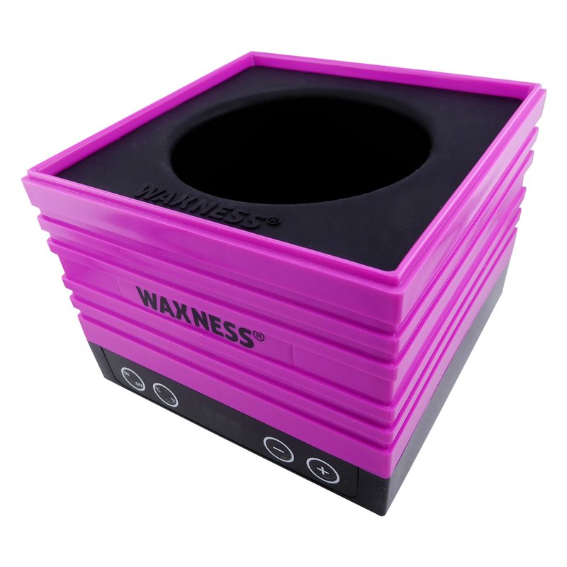Waxness W-CUBE Digital Professional Wax Heater – Pink, 1 lb Capacity, Digital Temperature Control with Memory, 100W, for Professional Use