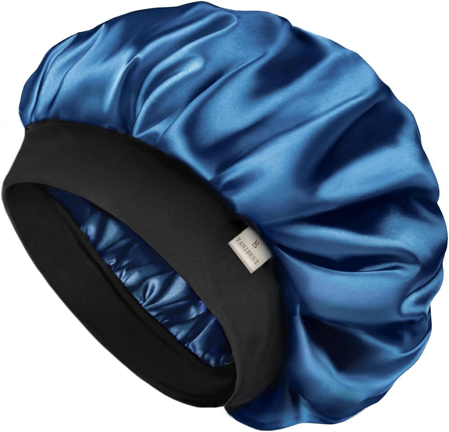 Silk Bonnet for Men & Women - Double Layer Satin Sleep Cap for Natural Curly Hair | Unisex Design