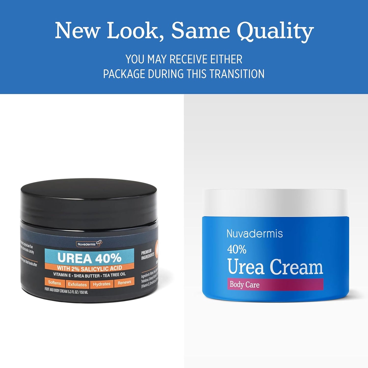 Urea Cream for Extremely Dry Skin - 40% Urea Moisturizing Formula with Salicylic Acid | 5.3 fl oz