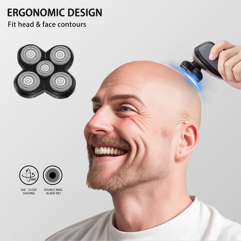 UPTARD Head Shaver Replacement Heads Shaver Replacement Blades Refills Compatible with Freebird Shaver (4)