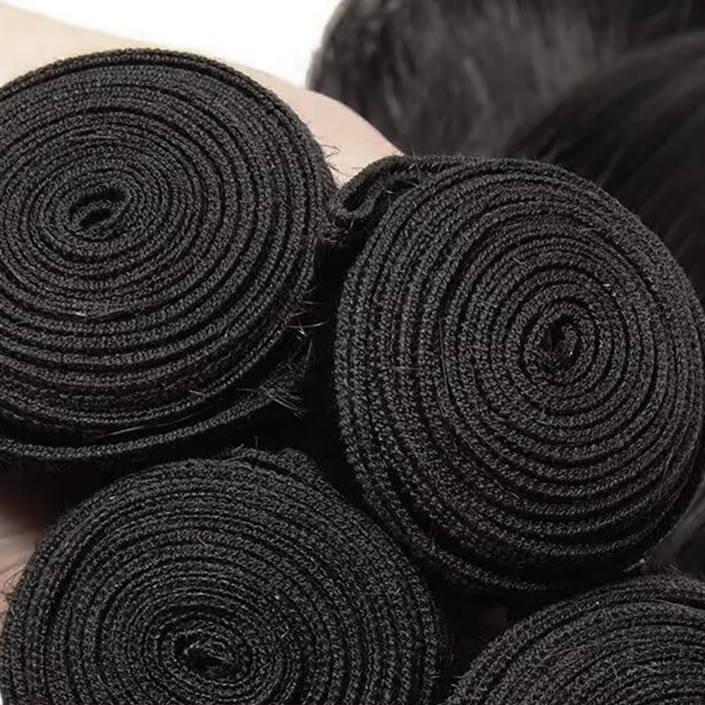 Loose Wave Bundles Loose Wave Bundles Human Hair LadrXadr Black Human Hair Bundle Unprocessed Virgin Color 1B Bundle 20 22 24 Inch 150g
