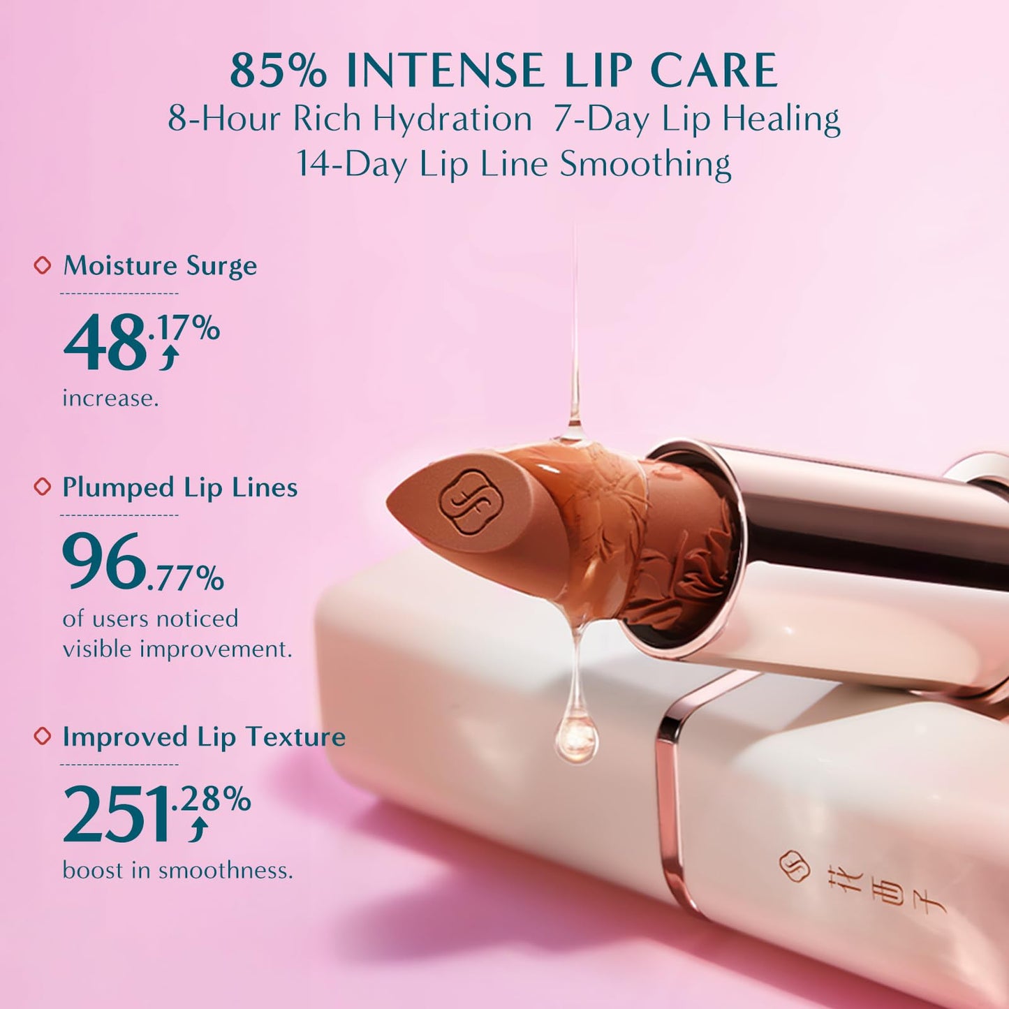 FLORASIS Blooming Rouge Engraved Lipstick for Women Matte Long Lasting Lipsticks (L302 Sweet Guava)