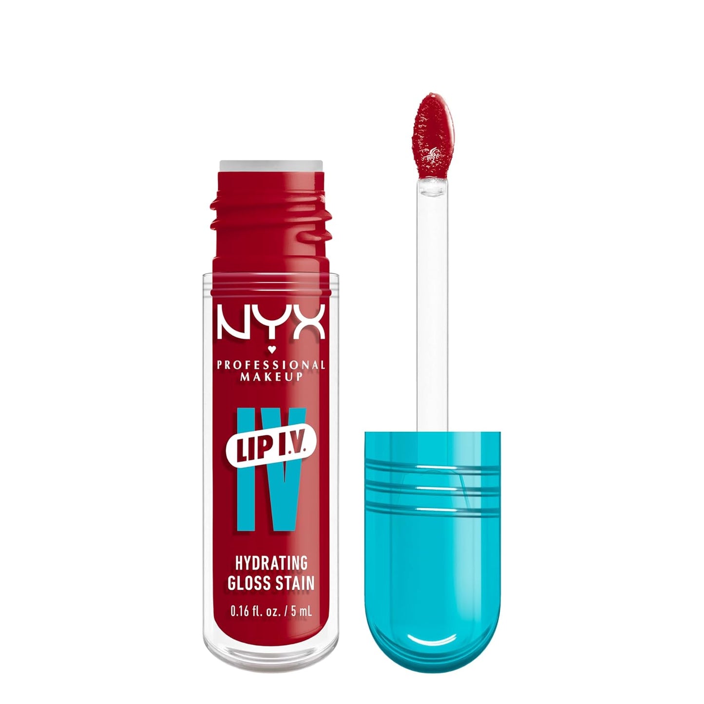 NYX Lip IV Hydrating Glossy Lip Stain | Long-Lasting Vegan Formula with 12 HR Hydration - Hydra Honey (Brown)