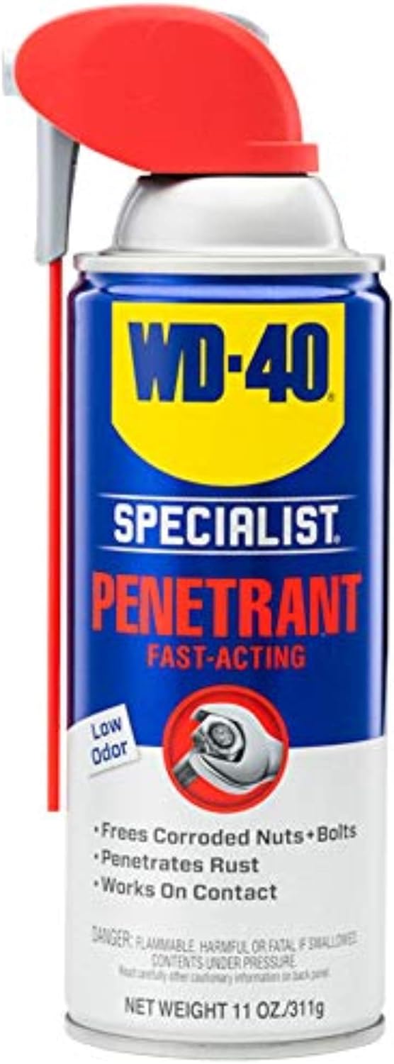 WD-40 Specialist Penetrant - Fast-Acting Formula for Metal, Rubber & Plastic | 11 Oz.