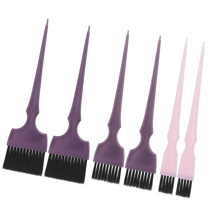 Segbeauty 6pcs Professional Hairdressing Brush Set - Tinting Brushes, Color Applicator Brushes for Hair Dyeing, Balayage, and Styling