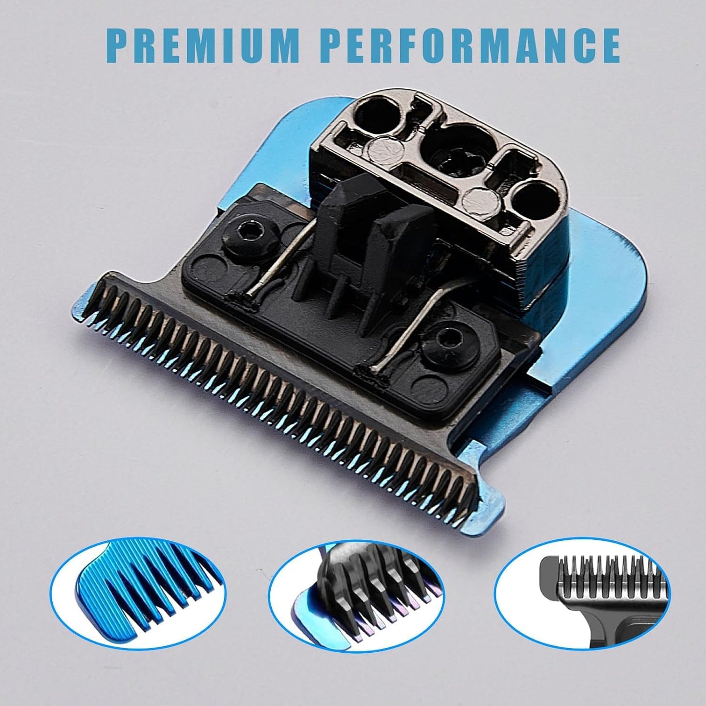 FX707Z Replacement Blades for BaBylissPRO FX787 & FX726 Trimmers - Precision Hair Outlining Blades | Blue