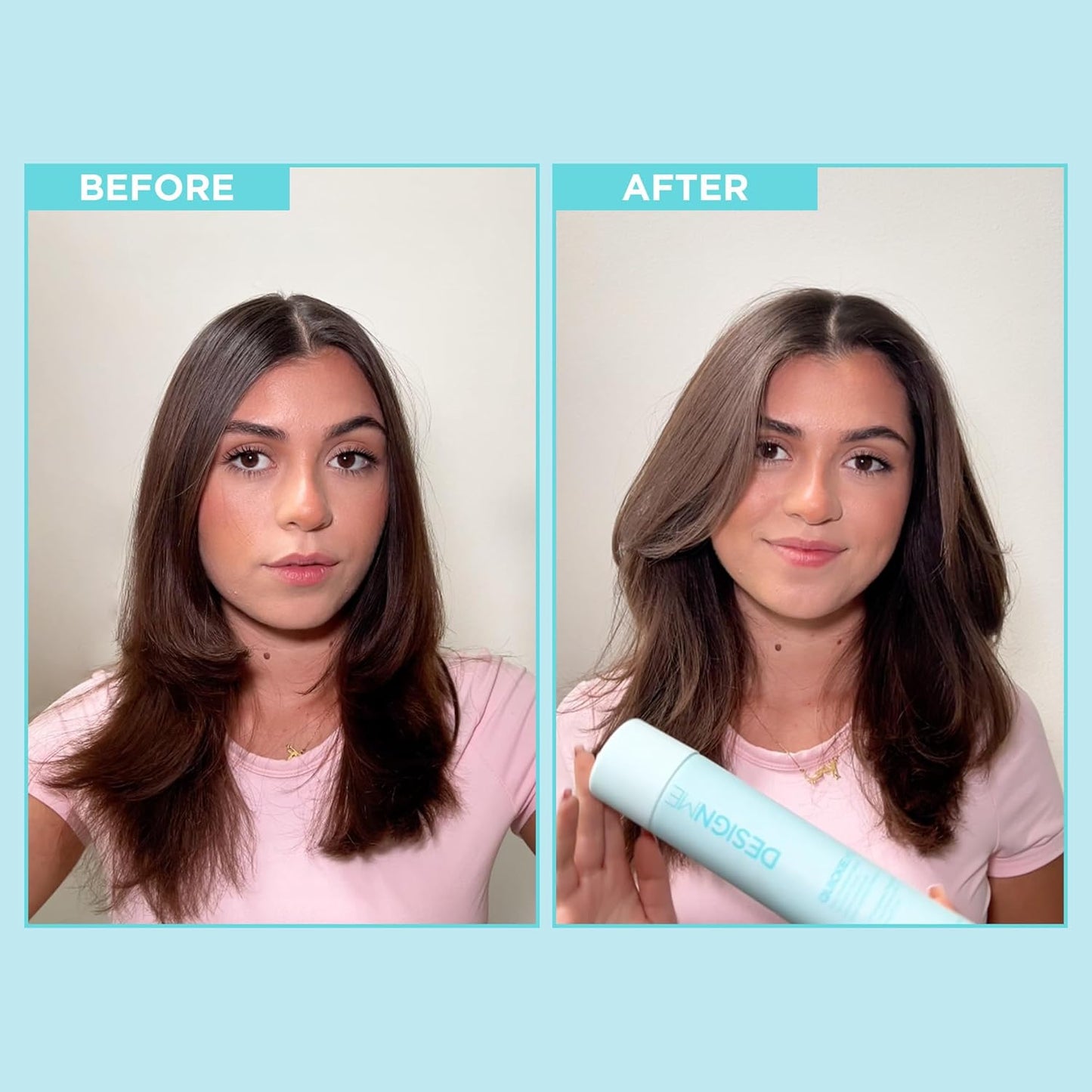 QUICKIE.ME Dry Shampoo for Dark Tones - Oil-Absorbing, Residue-Free Spray | Travel Size Waterless Formula