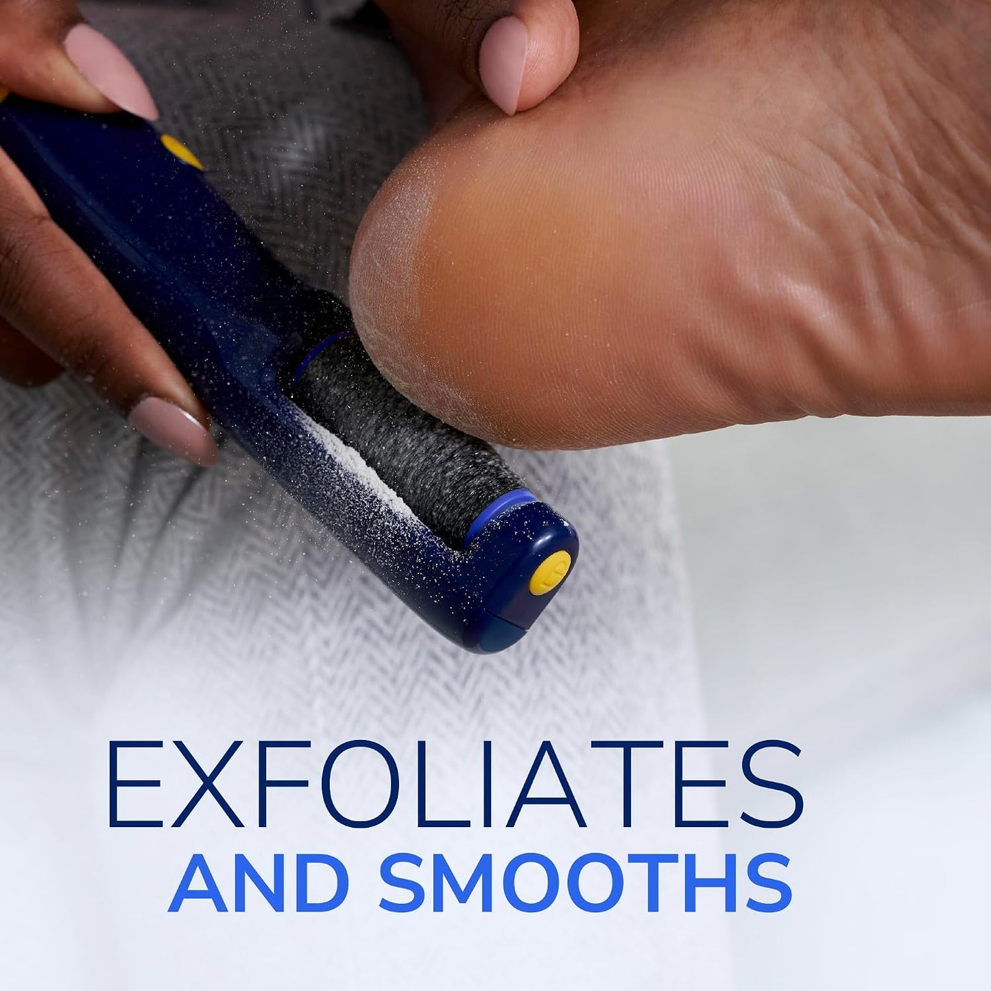 Dr. Scholl's Electric Foot File Roller Head Refills - 2 Count with Diamond Crystals for Hard Skin | 1 Regular & 1 Ultra Coarse