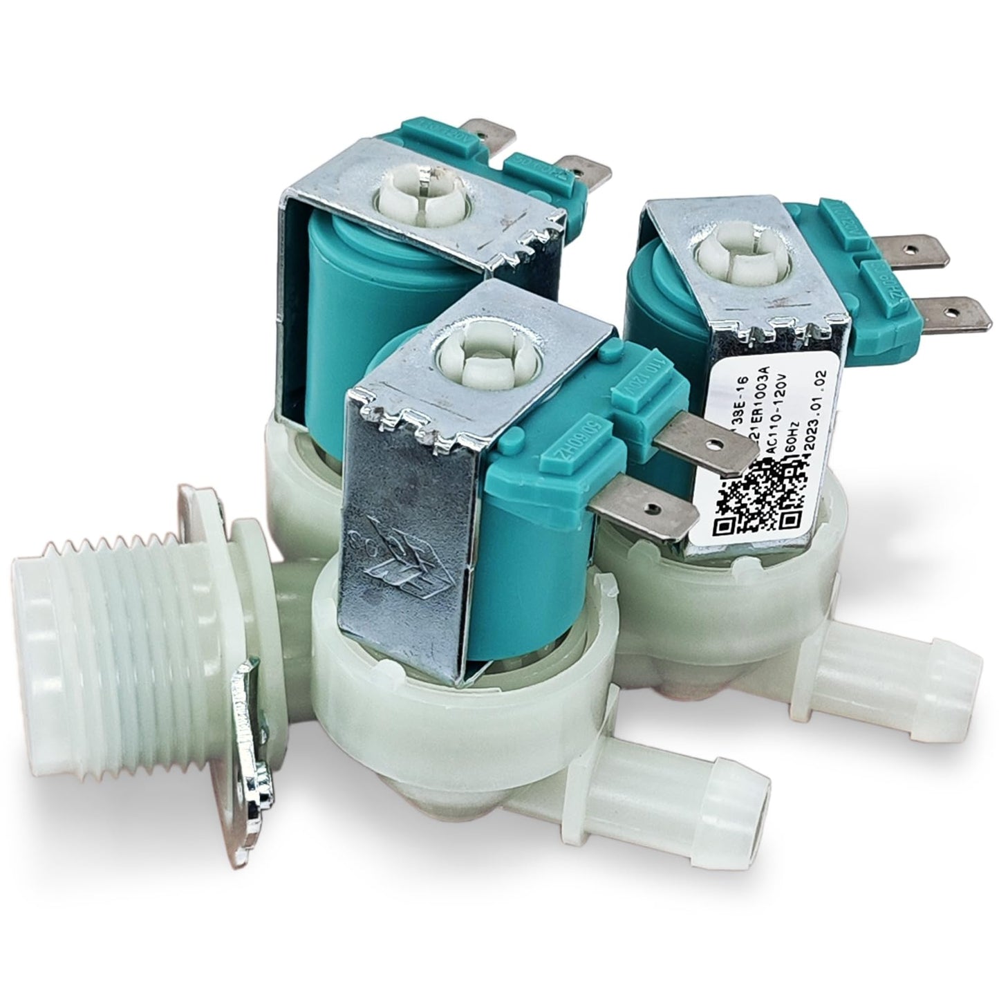5221ER1003A Washer Water Inlet Valve, Washing Machine Cold Water Valve Assembly Replacement Parts 5221ER1003C 5221ER1003D AP4442608 PS3527452