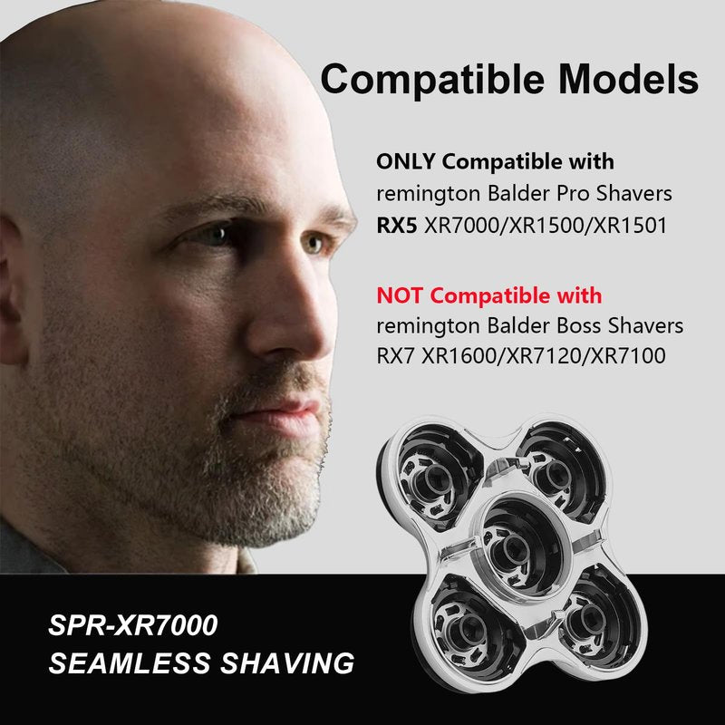 XR7000 Balder Pro Replacement Head Compatible with Remington Head Shaver XR7000 XR1500 XR1501, Balder Pro Headblade Precision Electric Shaving for Bald Men, Shaver Replacement Blade (1pack)